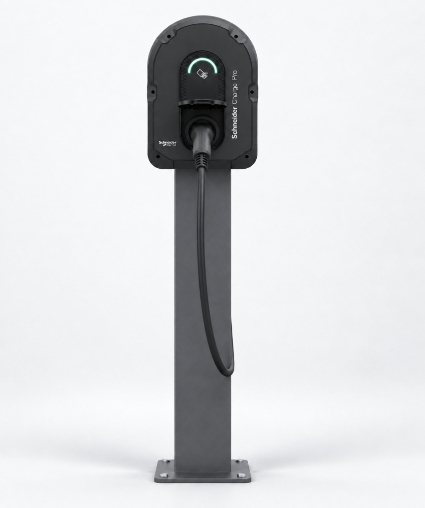 Schneider Charge Pro EV Charger post unit